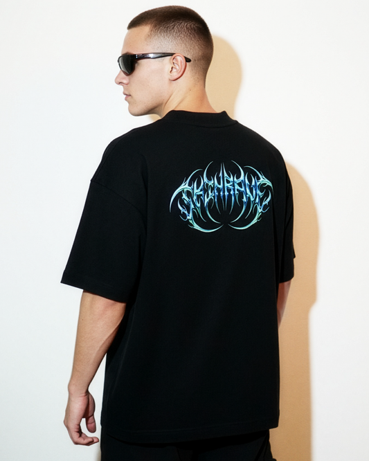 SKINRAVE Tee // ELECTRIC BLUE // Industrial Awakening