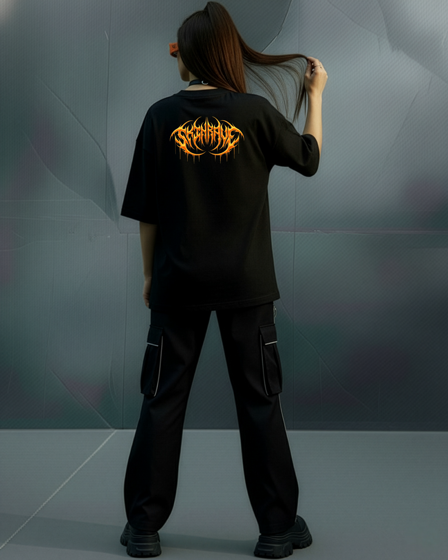 SKINRAVE Tee // MELTED ORANGE // The Manifesto _02