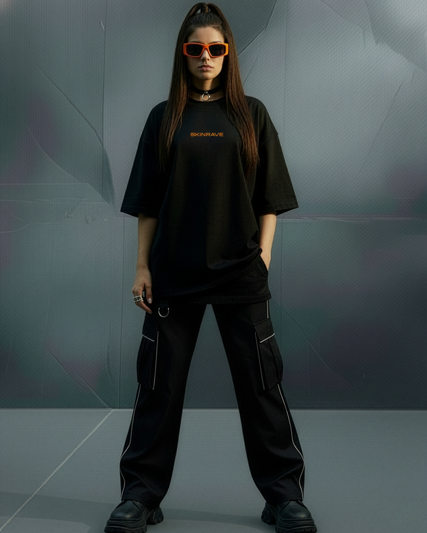 SKINRAVE Tee // MELTED ORANGE // The Manifesto _02