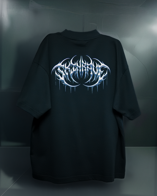 SKINRAVE Tee // MELTED METAL GREY // Industrial Awakening_01