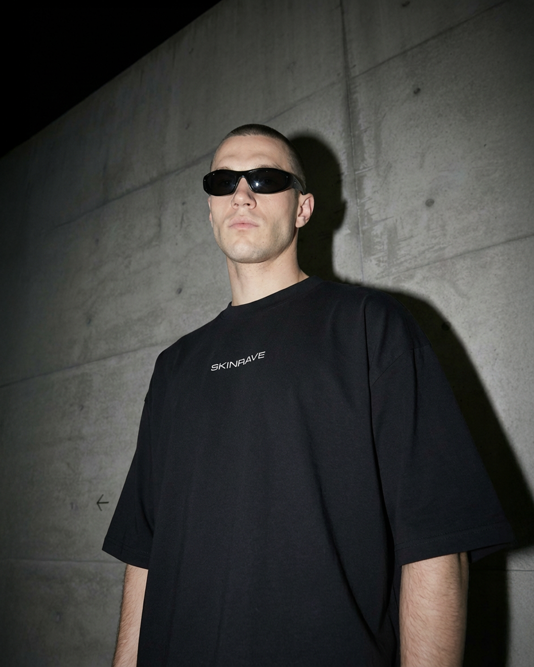 SKINRAVE Tee // ELECTRIC BLUE // Industrial Awakening