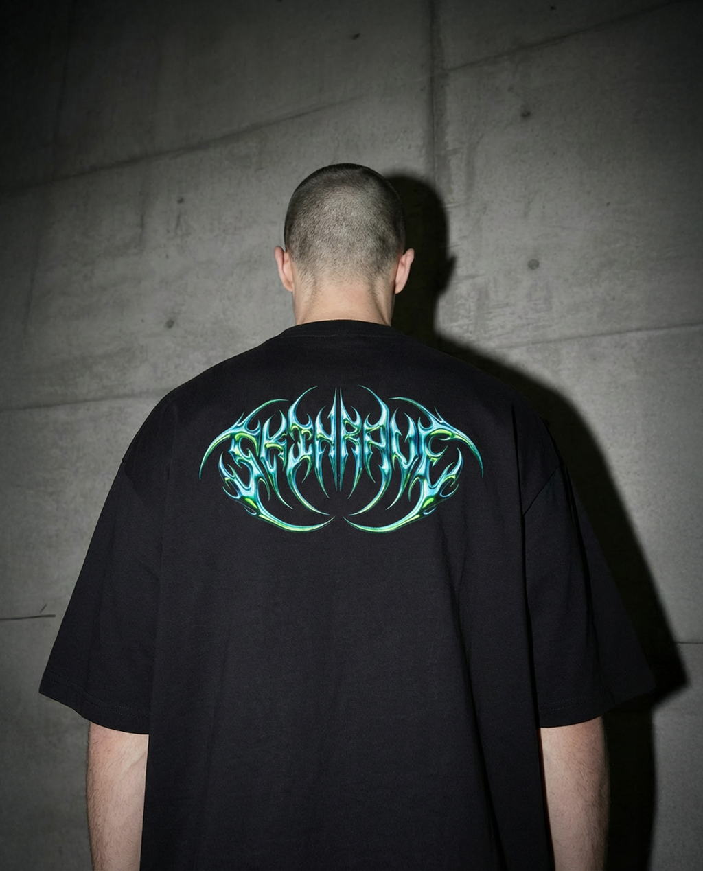 SKINRAVE Tee // ELECTRIC BLUE // Industrial Awakening