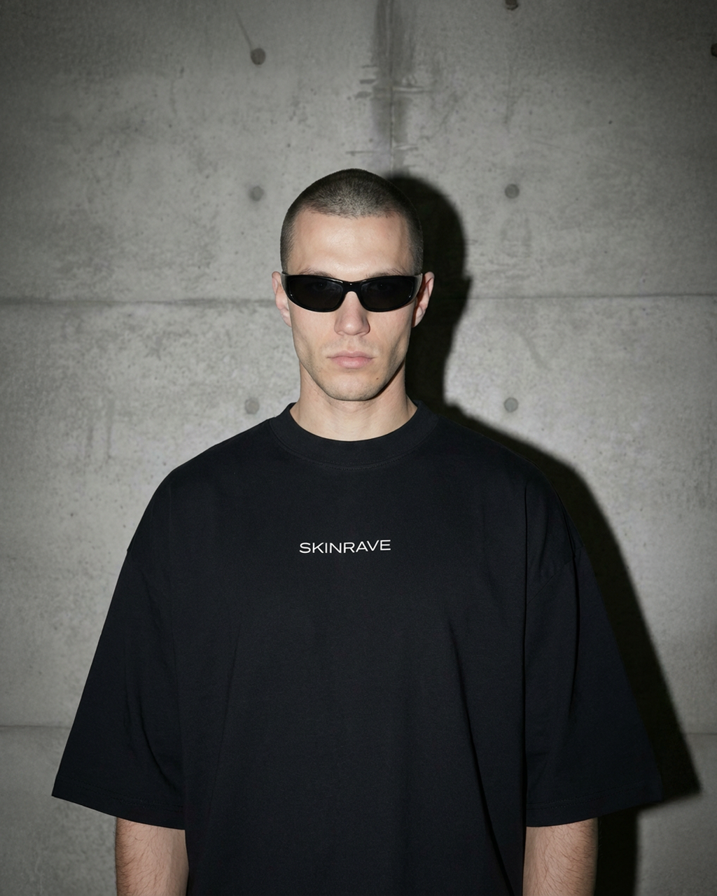 SKINRAVE Tee // ELECTRIC BLUE // Industrial Awakening