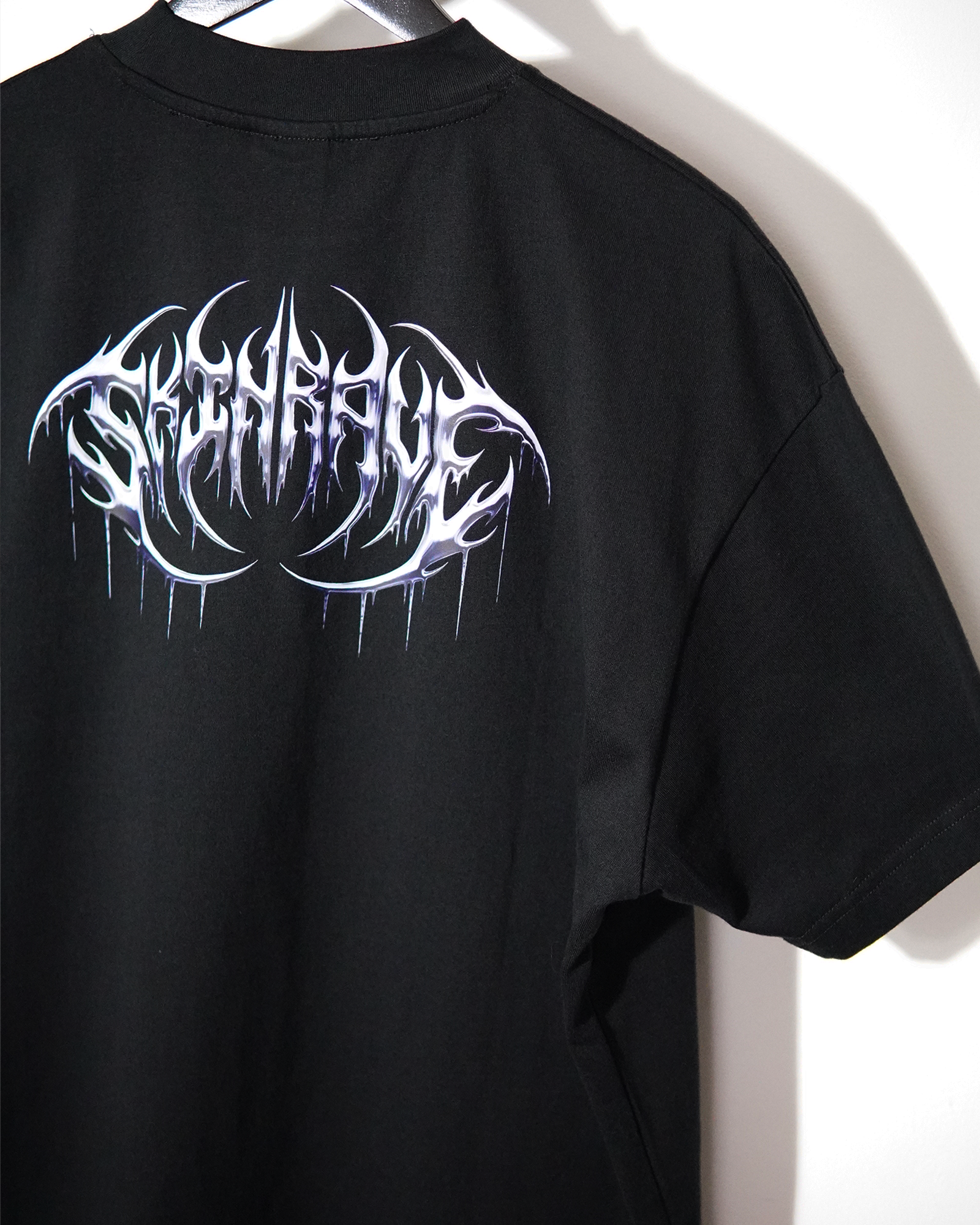 SKINRAVE Tee // MELTED METAL GREY // Industrial Awakening