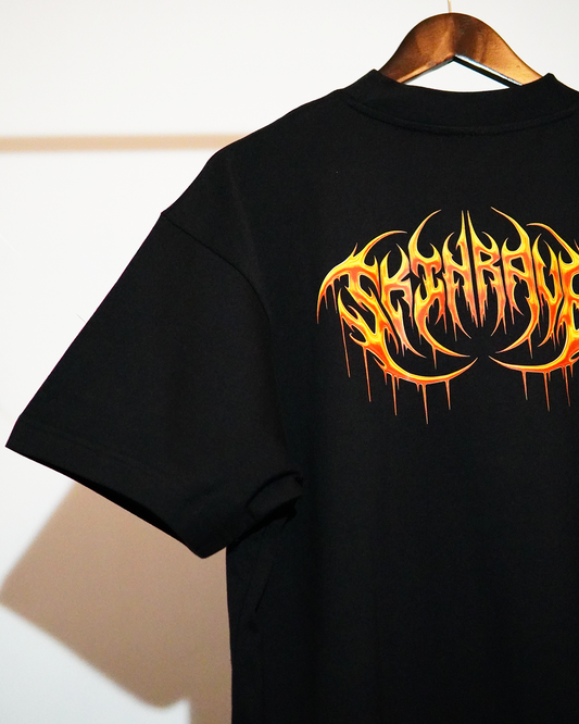 SKINRAVE Tee // MELTED ORANGE // The Manifesto