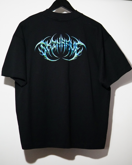 SKINRAVE Tee // ELECTRIC BLUE // Industrial Awakening